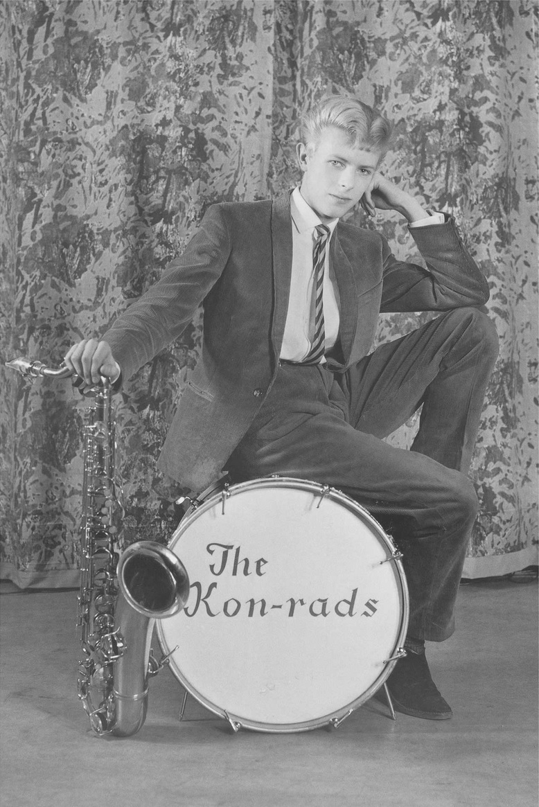 Before he was Bowie, he was a saxophonist for The Kon-rads.